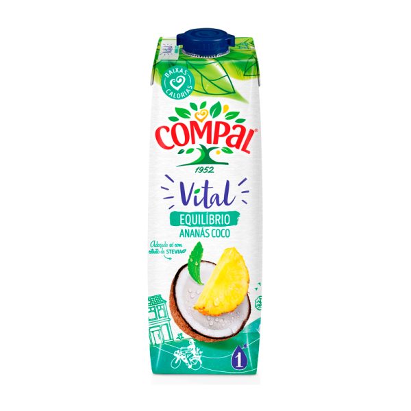 Compal Light Ananás/Coco• Pack 12 UND • 1Lt